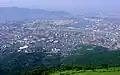 Overlooking Yahatahigashi Ward from the top of Mount Sarakura.