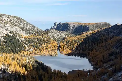 Edward Peak viewed from Prusik Pass