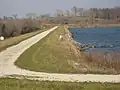 View of dam and trail