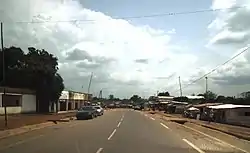 View of P8 highway in Ngoumou