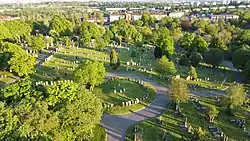 View of Western Necropolis, Glasgow looking south