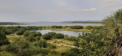 View over Mgobezeleni Lagoon towards Sodwana Bay