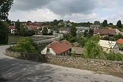 View towards the centre of the village