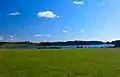 View towards archaeological site on southern shore of Loch Ronald.