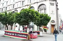 Image 7Protesters exercise freedom of speech to hold a vigil in front of the Zimbabwean Embassy in London, 2005. (from Freedom of speech by country)