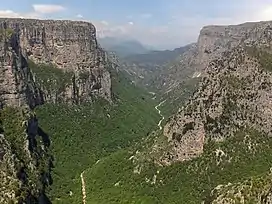 The Vikos Gorge.