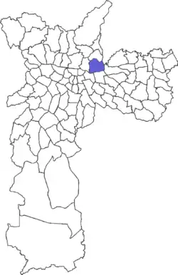 Location in the city of São Paulo