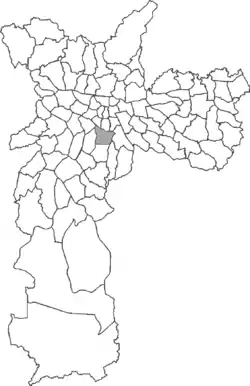 Location in the city of São Paulo