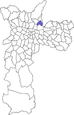 Location in the city of São Paulo