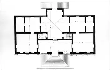 Floor plan, drawn by Ottavio Bertotti Scamozzi, 1778