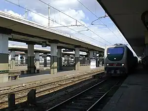 View of the platform shelters