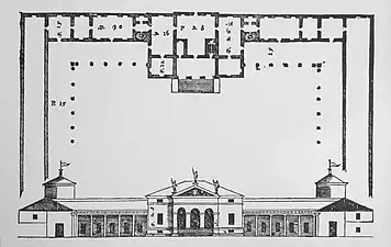 Floor plan from I quattro libri dell'architettura