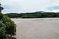 San Matéo River and Espíritu Santo River confluence to form Chapare River at Villa Tunari