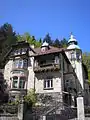 Historistic mansion at Waldstraße