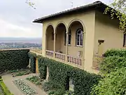 Loggia on the eastern side of the villa