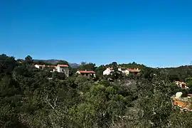 The village of Montauriol, seen from the church of Saint-Saturnin