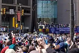 Bus with Championship Trophy