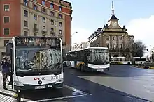 Buses at Merindades hub