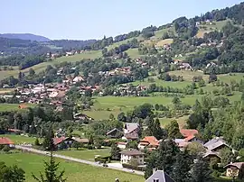 A general view of Ville-en-Sallaz