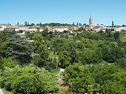 Nontron overlooking the Bandiat valley