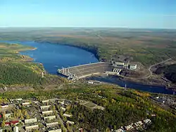 View of Chernyshevsky and the Vilyuy Dam