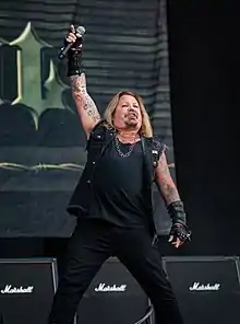 Neil performing at Wacken Open Air in 2018