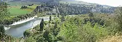 Vinegar Hill campsite from the east bank of the Rangitikei River, 1 January 2009