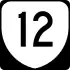 State Route 12 marker