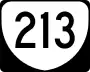 State Route 213 marker