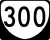 State Route 300 marker