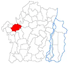 Location in Brăila County