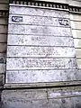 Inscription commemorating the Holocaust and the Raid of the Ghetto of Rome.