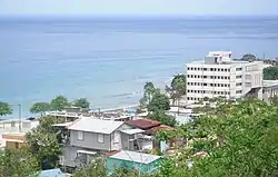 Aguadilla buildings and ocean view