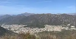 View of Lumezzane from the surrounding mountains