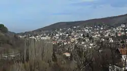 Vladaya with Vitosha Mountain on the right and Lyulin on the left