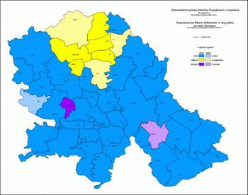 Ethnic structure of Vojvodina by municipalities 2011.