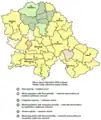 Ethnic map of Vojvodina according to the 2002 census based on the municipality data