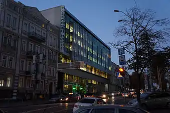 Volodymyrska Street, looking north