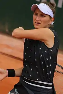 Image 24Markéta Vondroušová, the 2023 ladies' singles champion. It was her first major title. (from Wimbledon Championships)