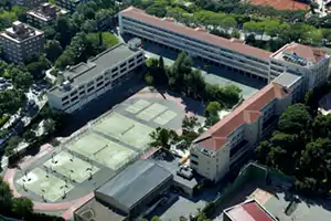 Aerial view of the Lycée français de Barcelone.