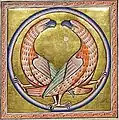 Folio 44 Recto - Vulture (detail)