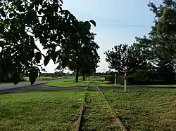 Remains of narrow gauge railway, used in the years 1914-2008