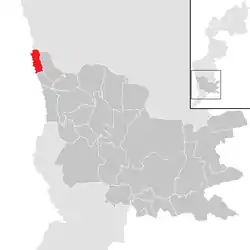 Location within Güssing district