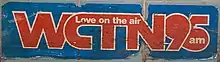 WCTN 95AM Bumper sticker, circa 1973