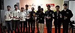 The top 10 prize winners from WESPA Youth Cup 2017