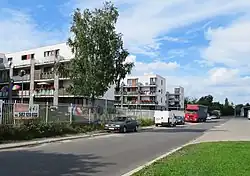 Residencial buildings at Wiktoryn Street, in Wiktoryn, in 2017.