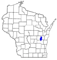 Location in Wisconsin