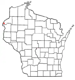 Location of Anderson, Wisconsin