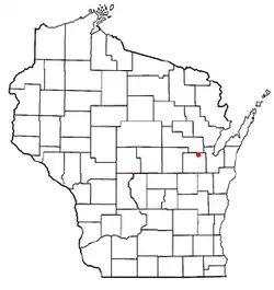 Location of Cicero, Wisconsin