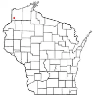 Location of Dairyland, Wisconsin